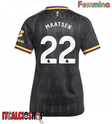 Aston Villa Ian Maatsen #22 Seconda Maglia Femmina 2026-27 Manica Corta